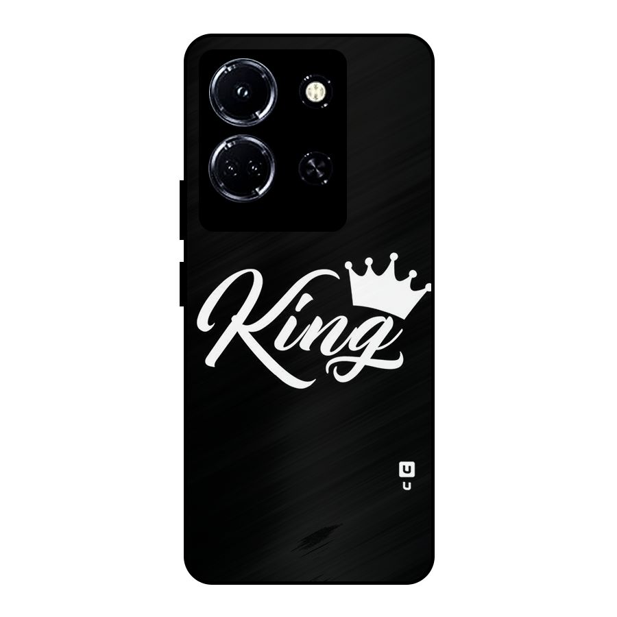 King Crown Typography Metal Back Case for Infinix Note 30 5G