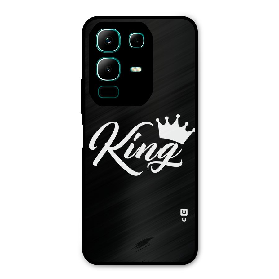 King Crown Typography Metal Back Case for Infinix Note 50x