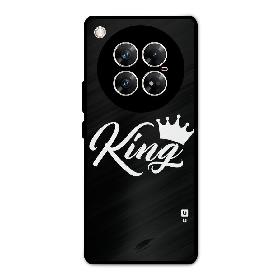King Crown Typography Metal Back Case for Infinix Zero 40 5G