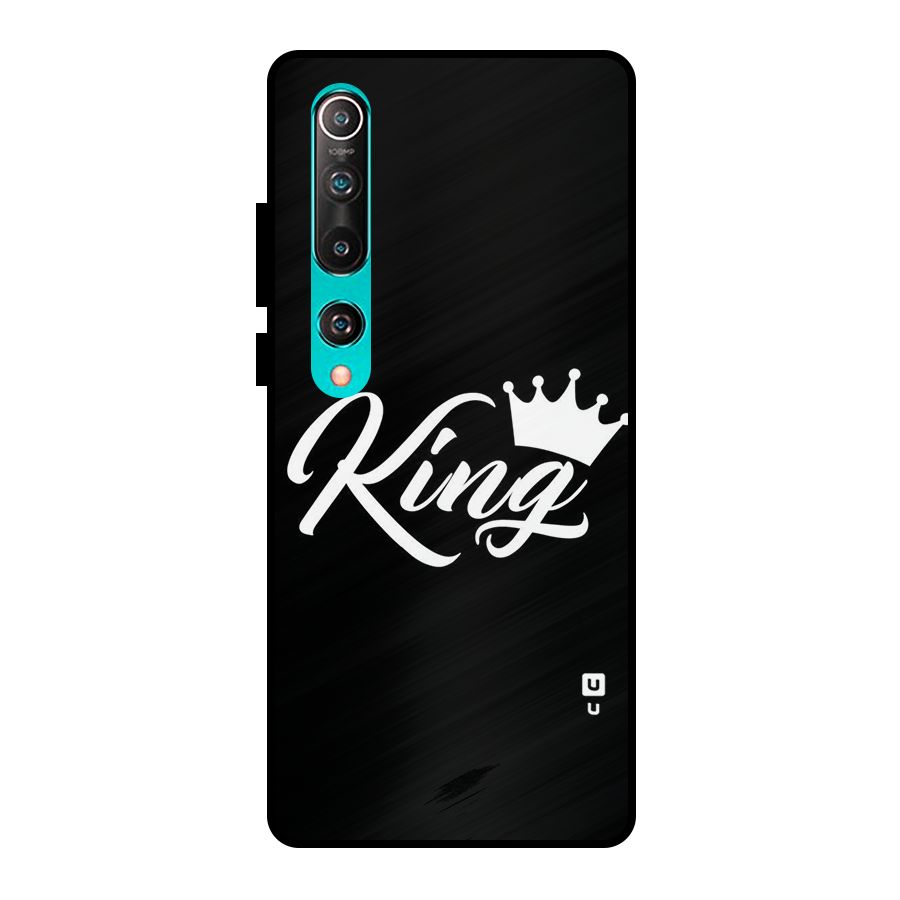 King Crown Typography Metal Back Case for Mi 10