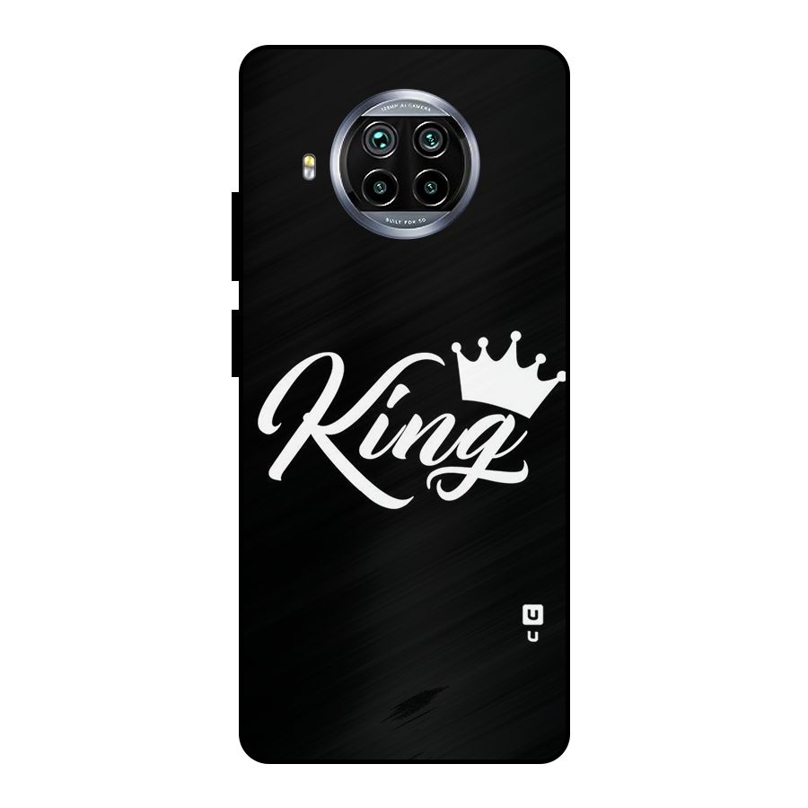King Crown Typography Metal Back Case for Mi 10i