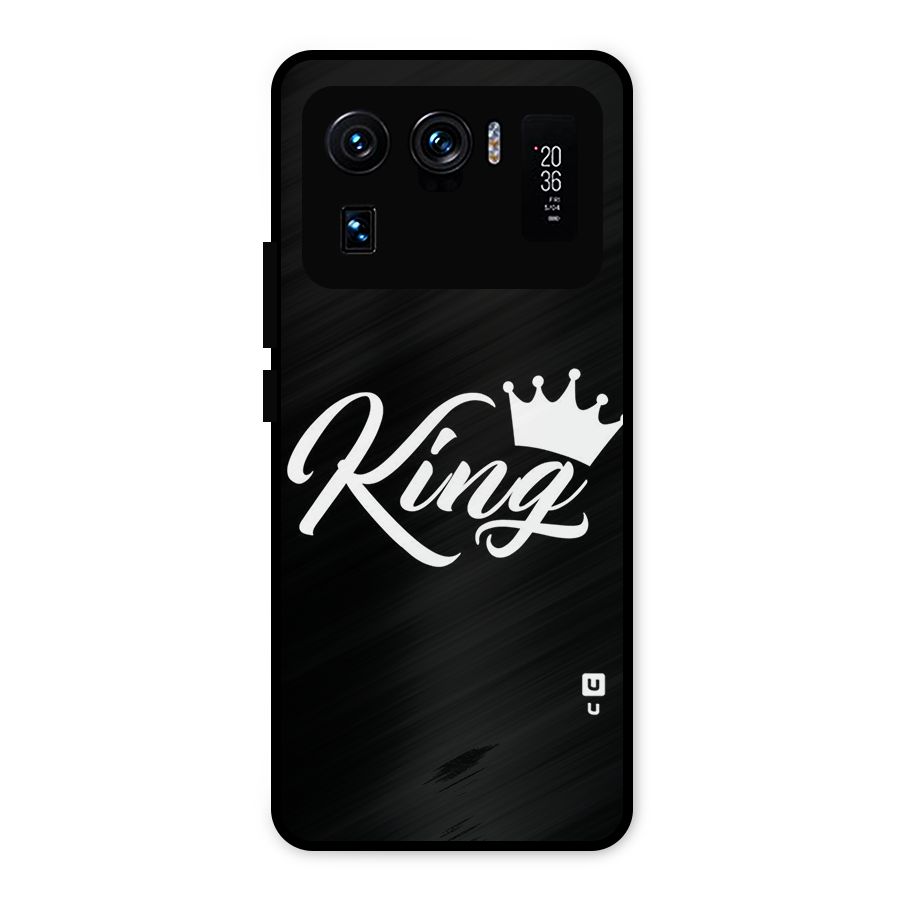 King Crown Typography Metal Back Case for Mi 11 Ultra