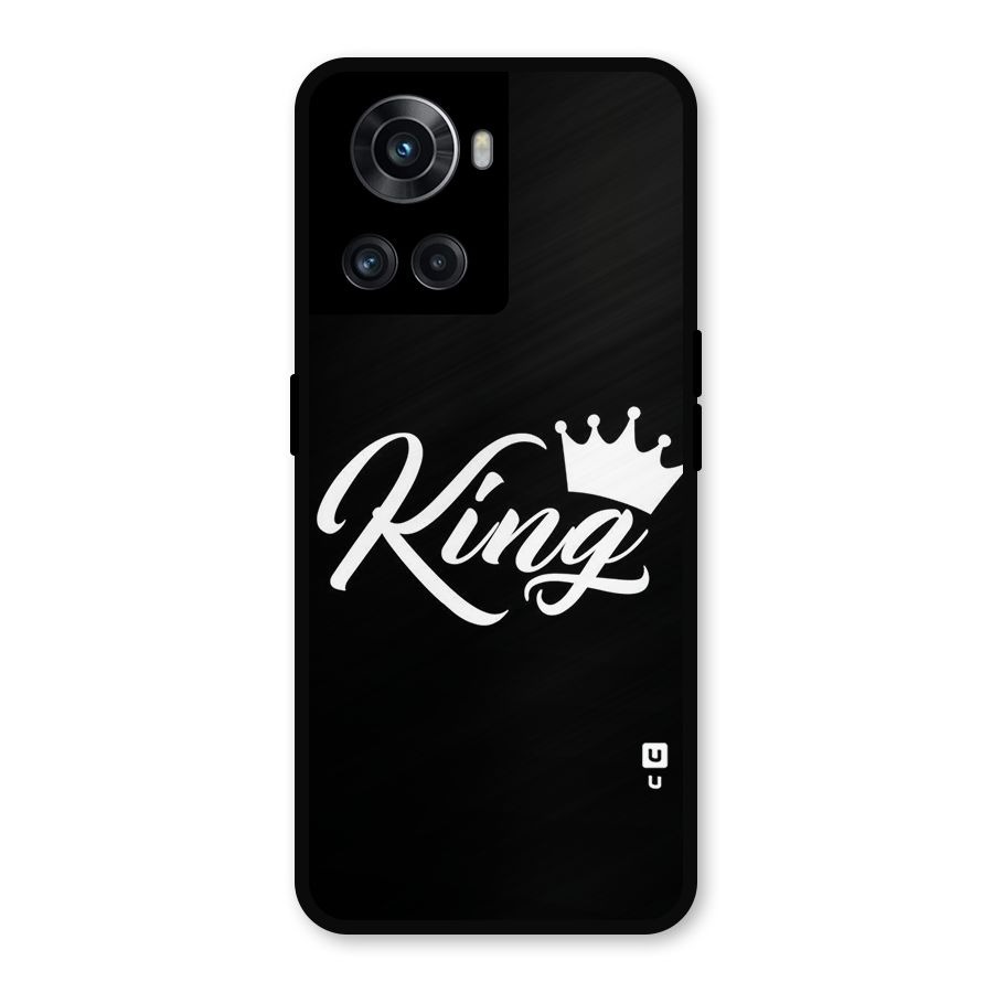 King Crown Typography Metal Back Case for OnePlus 10R