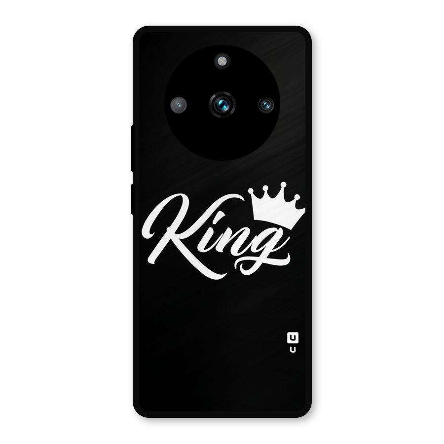 King Crown Typography Metal Back Case for Realme 11 Pro Plus