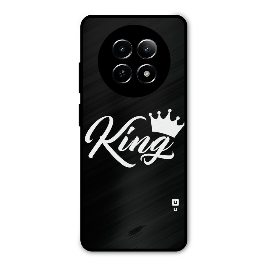 King Crown Typography Metal Back Case for Realme 13