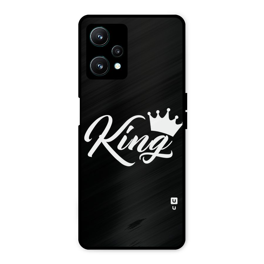 King Crown Typography Metal Back Case for Realme 9 Pro 5G