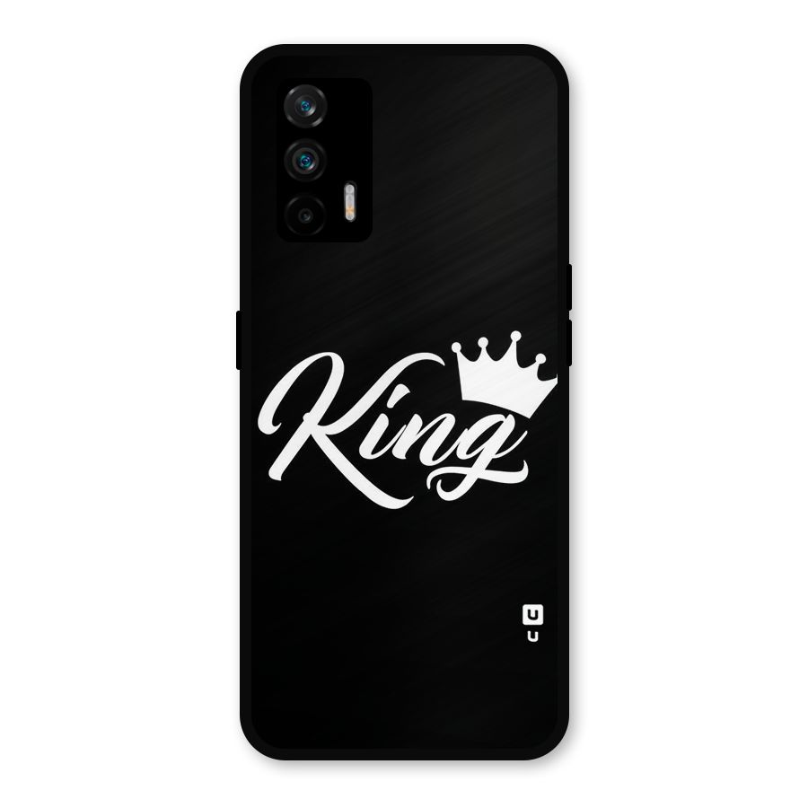 King Crown Typography Metal Back Case for Realme GT 5G