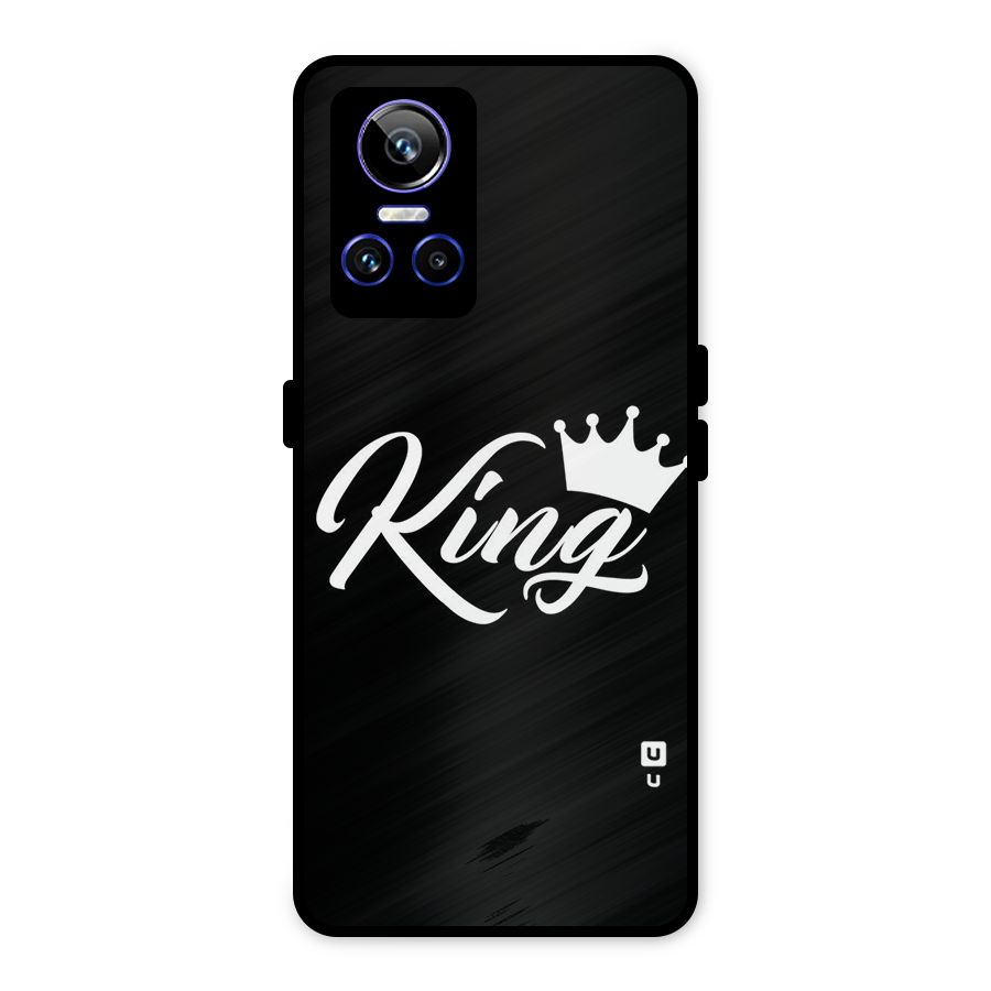 King Crown Typography Metal Back Case for Realme GT Neo 3