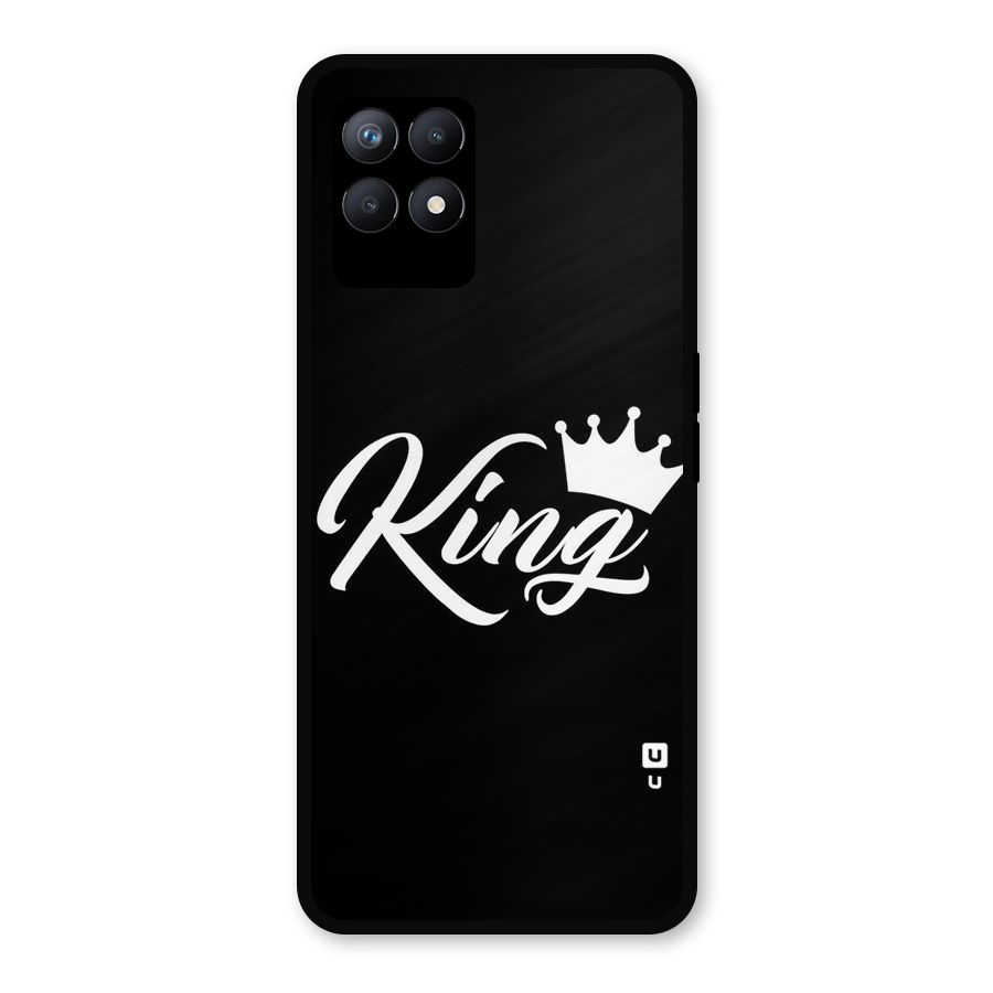 King Crown Typography Metal Back Case for Realme Narzo 50
