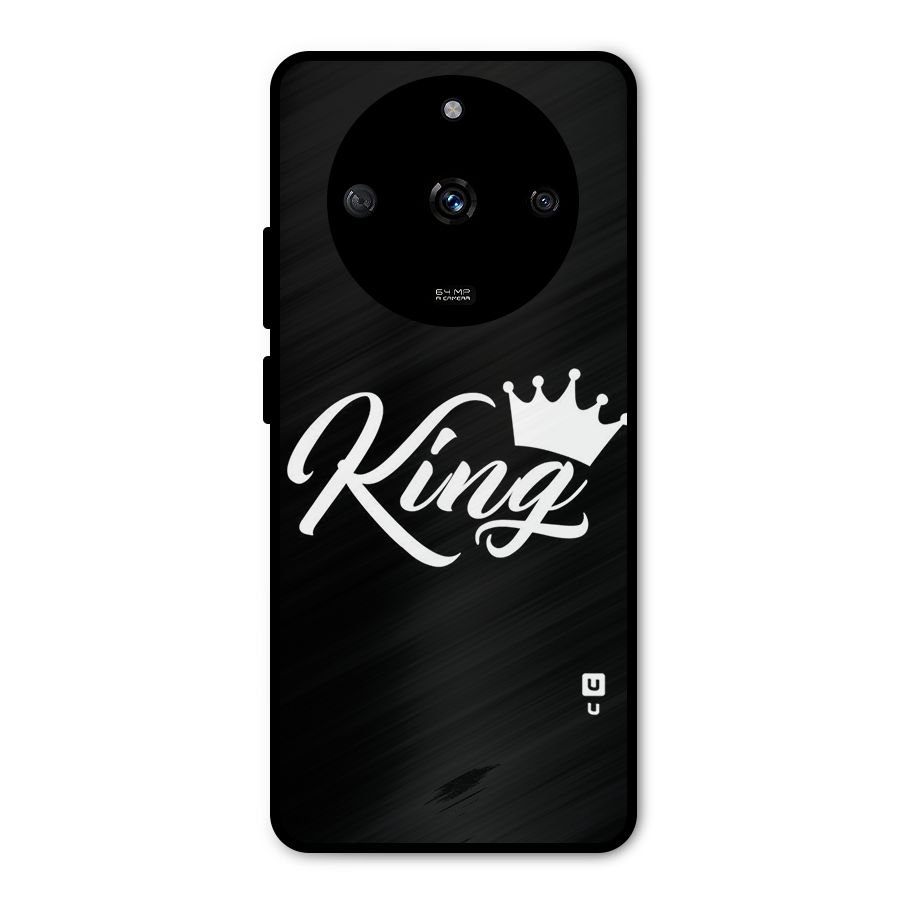 King Crown Typography Metal Back Case for Realme Narzo 60 5G