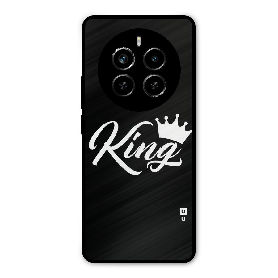 King Crown Typography Metal Back Case for Realme P1 Pro