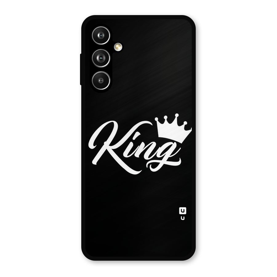 King Crown Typography Metal Back Case for Samsung Galaxy M54