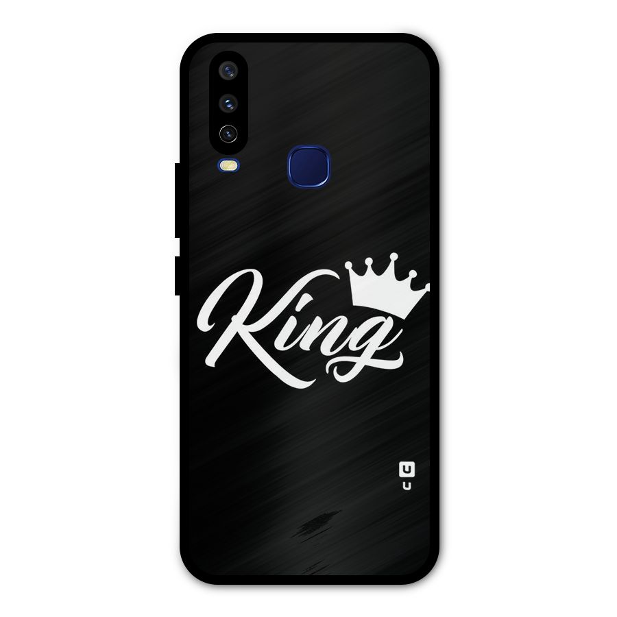 King Crown Typography Metal Back Case for Vivo Y15