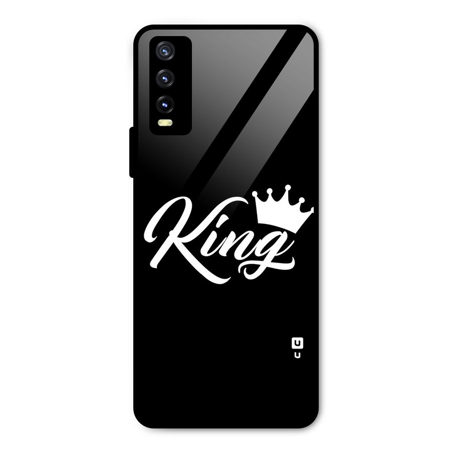 King Crown Typography Metal Back Case for Vivo Y20t