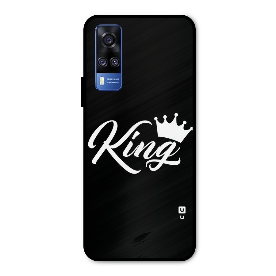 King Crown Typography Metal Back Case for Vivo Y51A