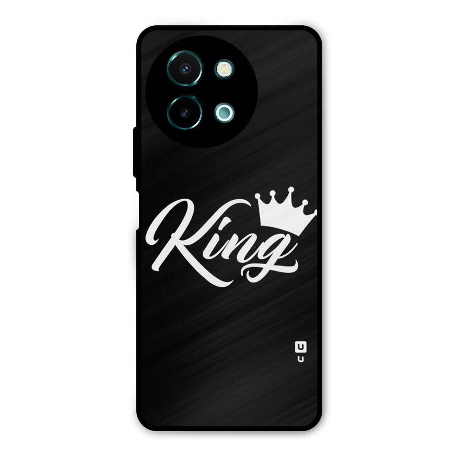 King Crown Typography Metal Back Case for Vivo Y58