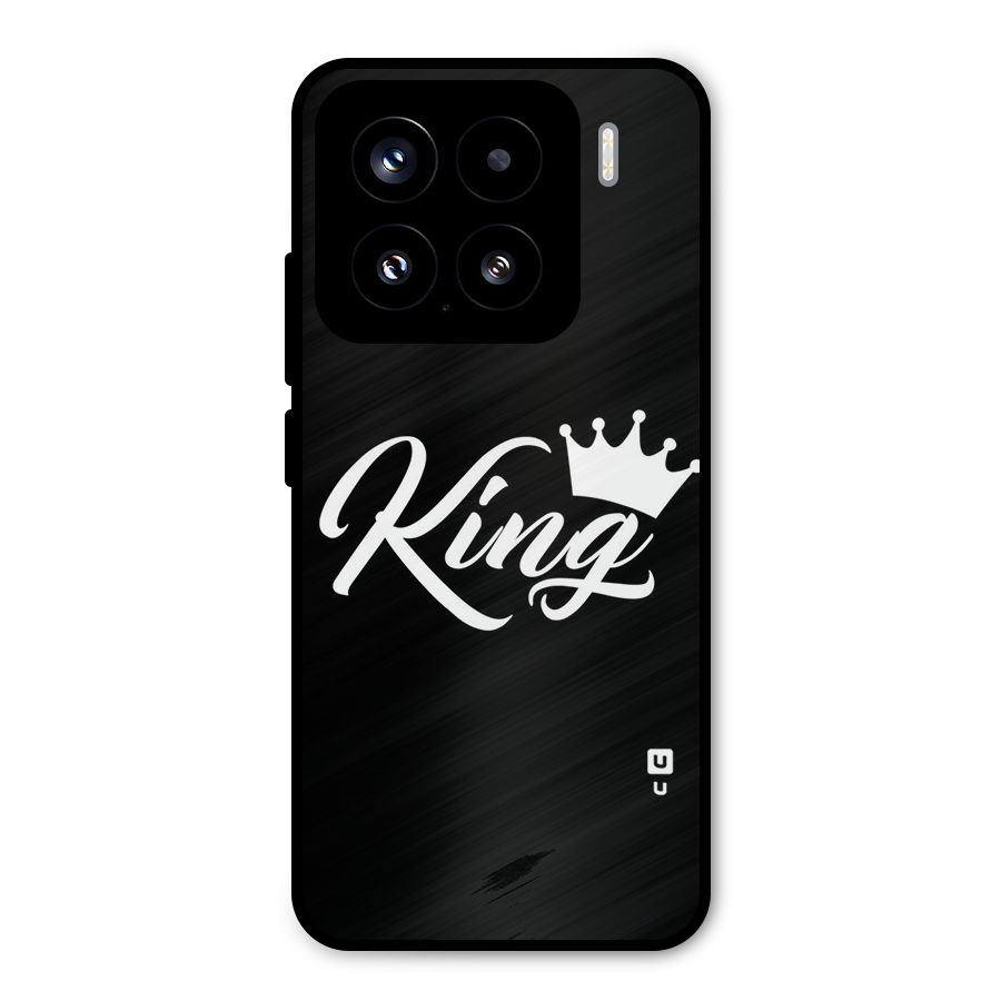 King Crown Typography Metal Back Case for Xiaomi 15
