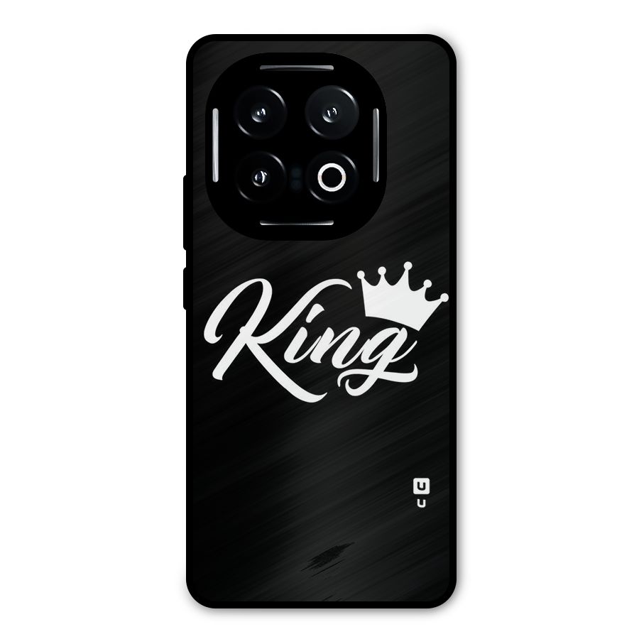 King Crown Typography Metal Back Case for iQOO 13