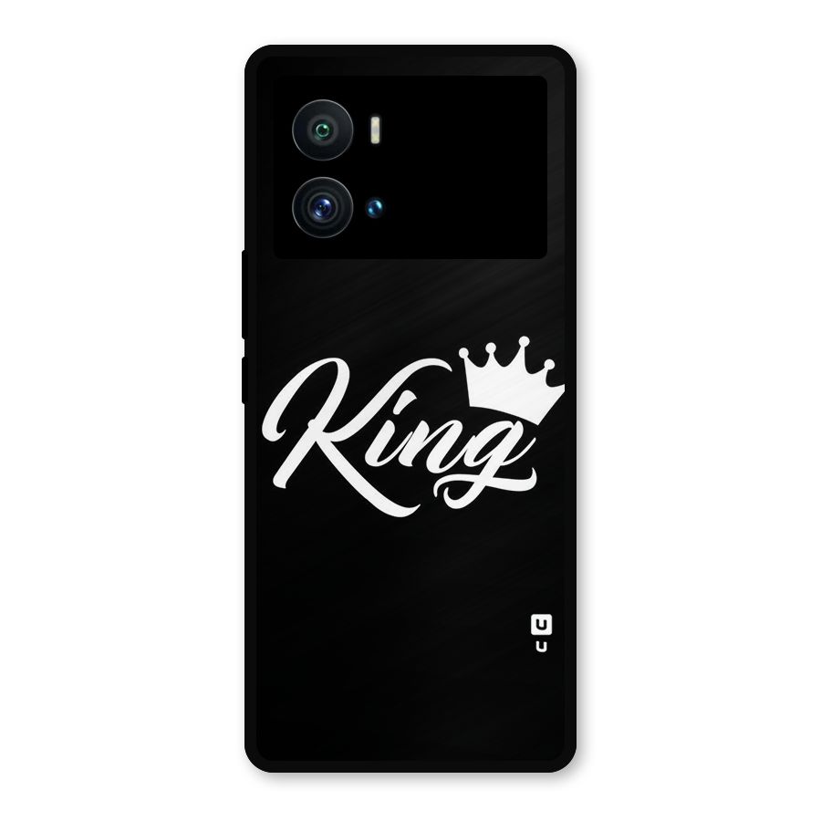 King Crown Typography Metal Back Case for iQOO 9 Pro