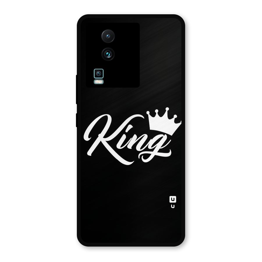 King Crown Typography Metal Back Case for iQOO Neo 7