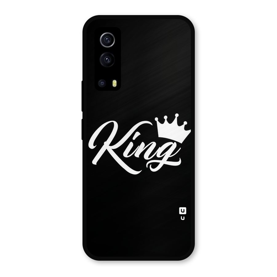King Crown Typography Metal Back Case for iQOO Z3