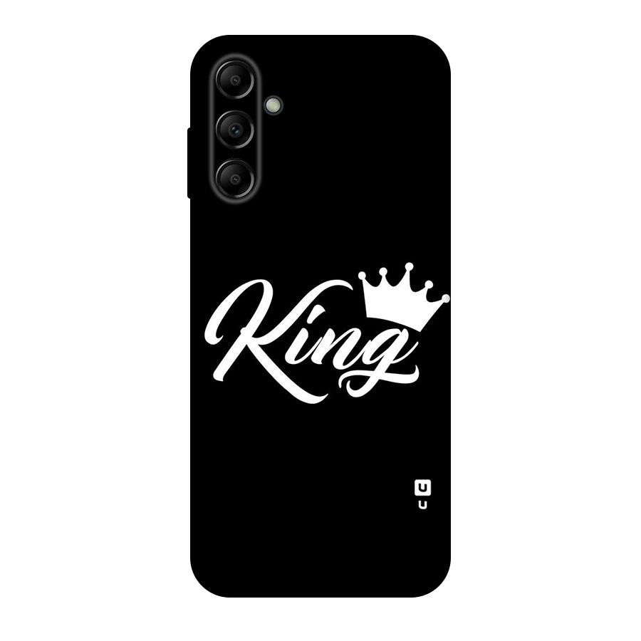 King Crown Typography Original Polycarbonate Back Case for Galaxy A14 5G