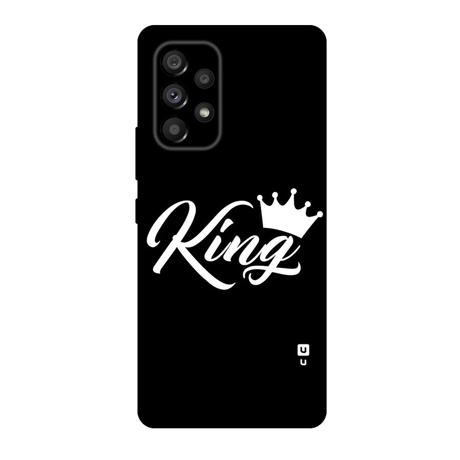 King Crown Typography Original Polycarbonate Back Case for Galaxy A53 5G
