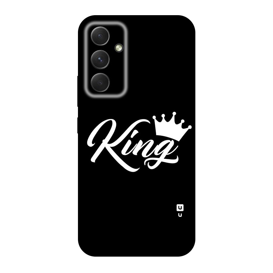 King Crown Typography Original Polycarbonate Back Case for Galaxy A54