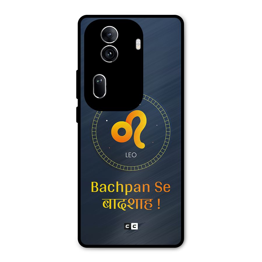 King Leo Metal Back Case for Oppo Reno11 Pro 5G