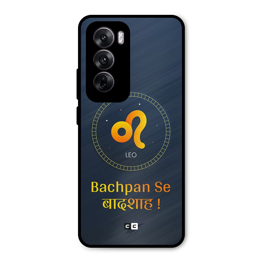 King Leo Metal Back Case for Oppo Reno12