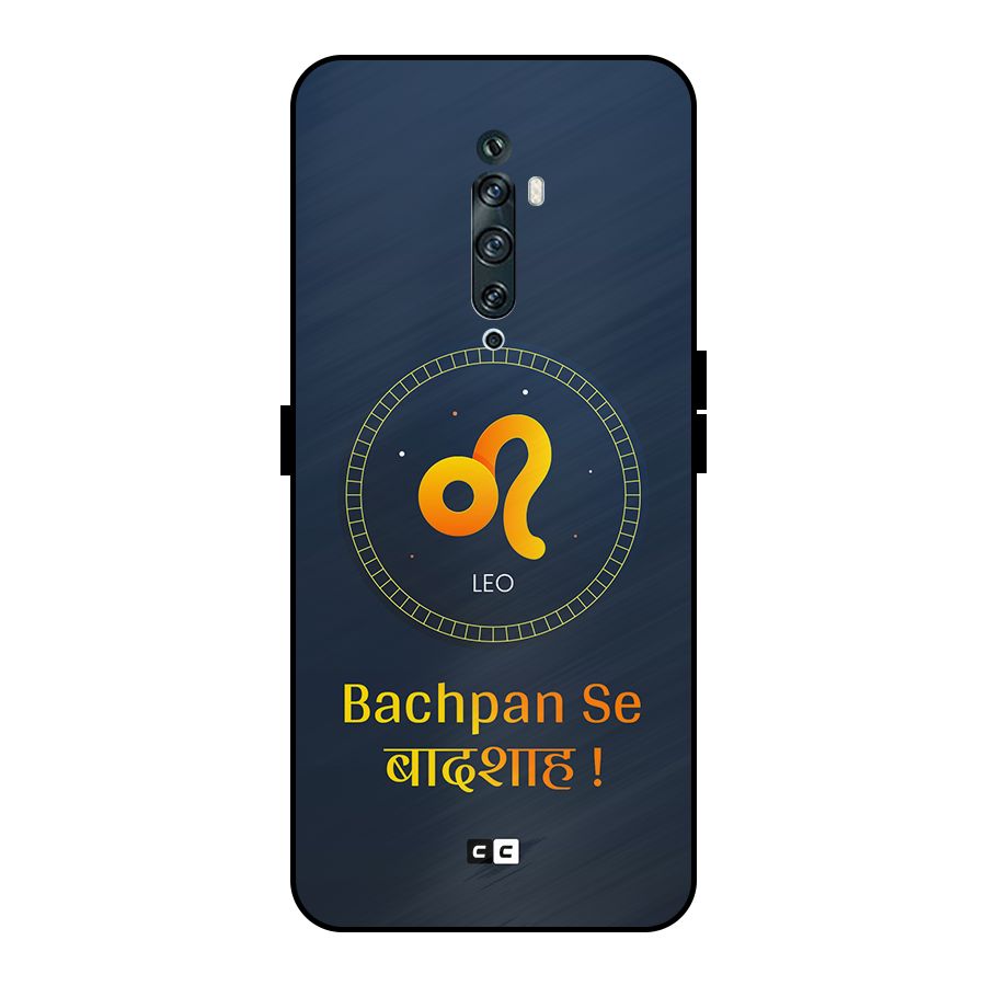 King Leo Metal Back Case for Oppo Reno2 F