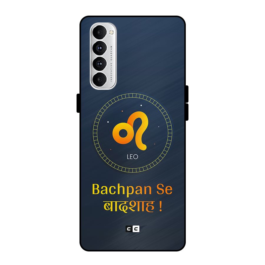 King Leo Metal Back Case for Oppo Reno4 Pro