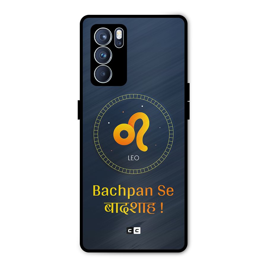 King Leo Metal Back Case for Oppo Reno6 Pro 5G