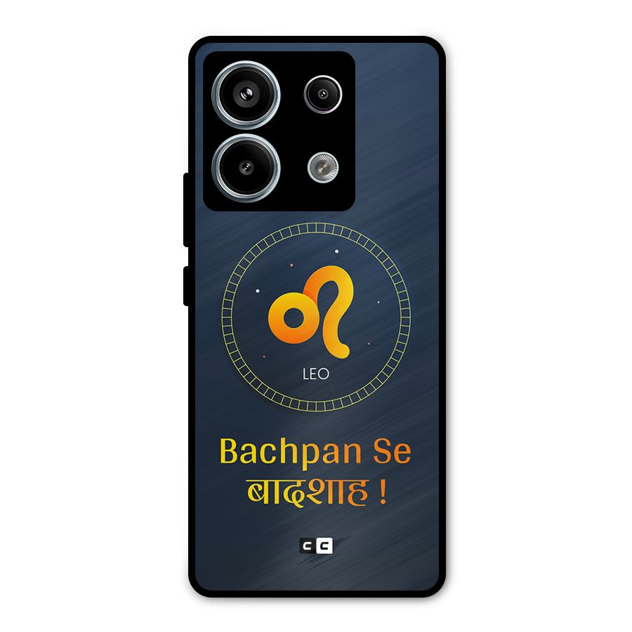 King Leo Metal Back Case for Redmi Note 13 Pro 5G