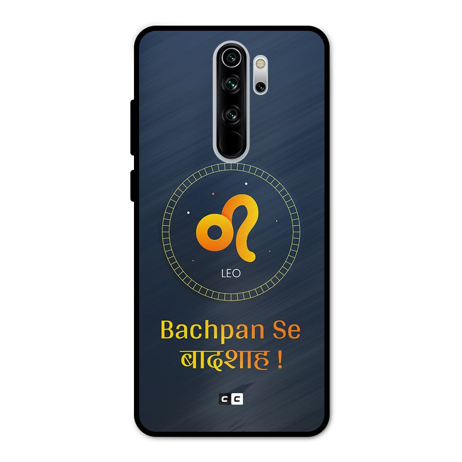 King Leo Metal Back Case for Redmi Note 8 Pro
