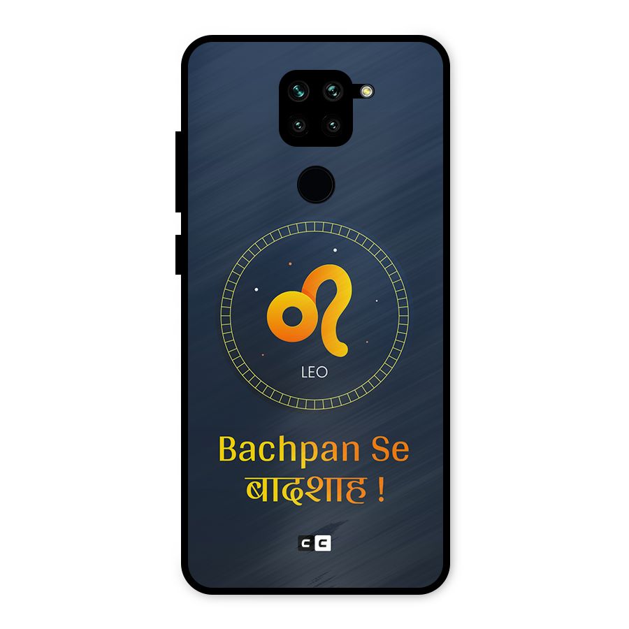 King Leo Metal Back Case for Redmi Note 9
