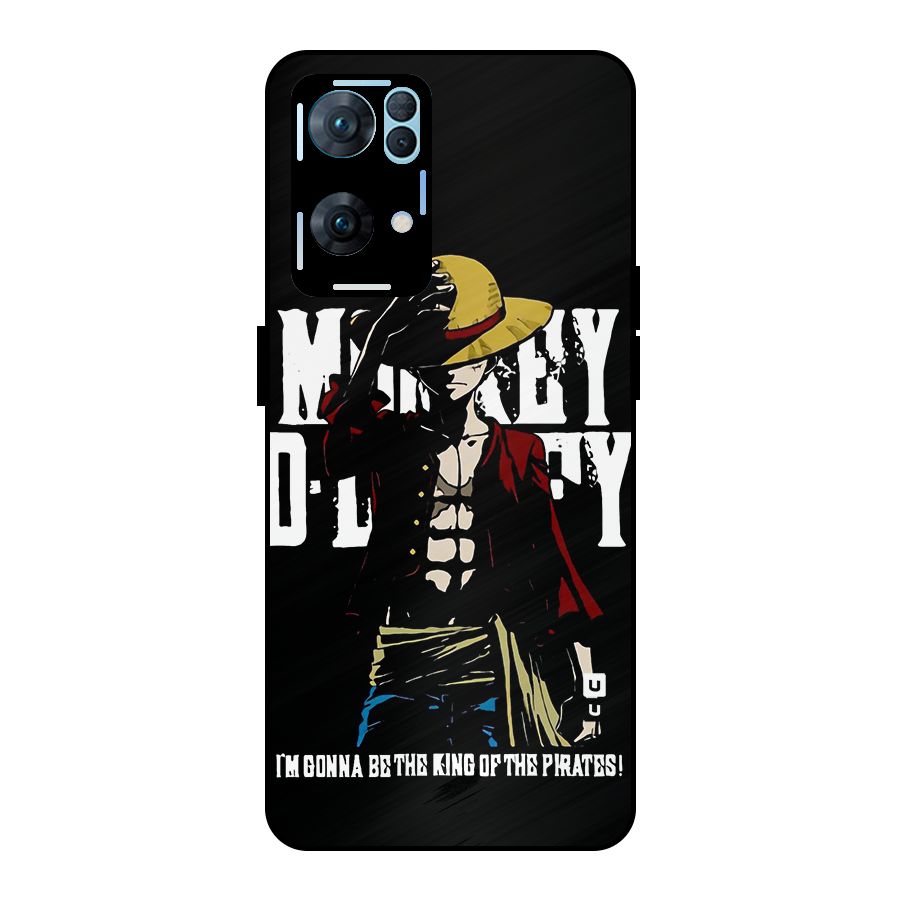 King Of Pirates Metal Back Case for Oppo Reno7 Pro 5G