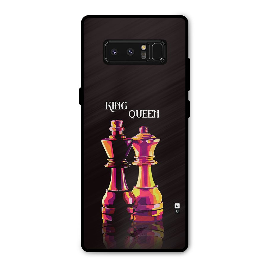 King Queen Metal Back Case for Galaxy Note 8