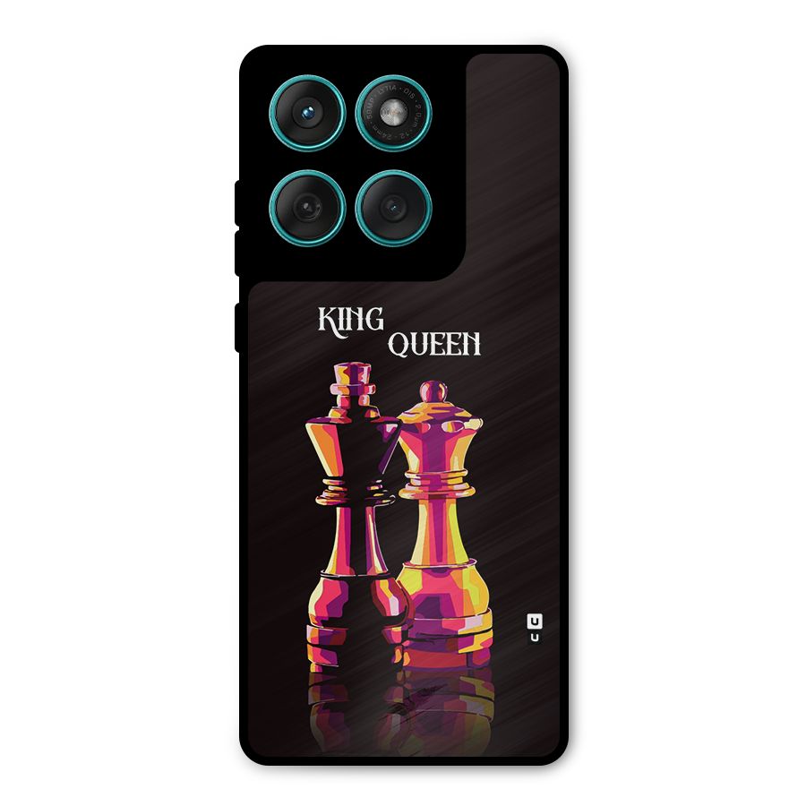 King Queen Metal Back Case for Motorola Edge 60