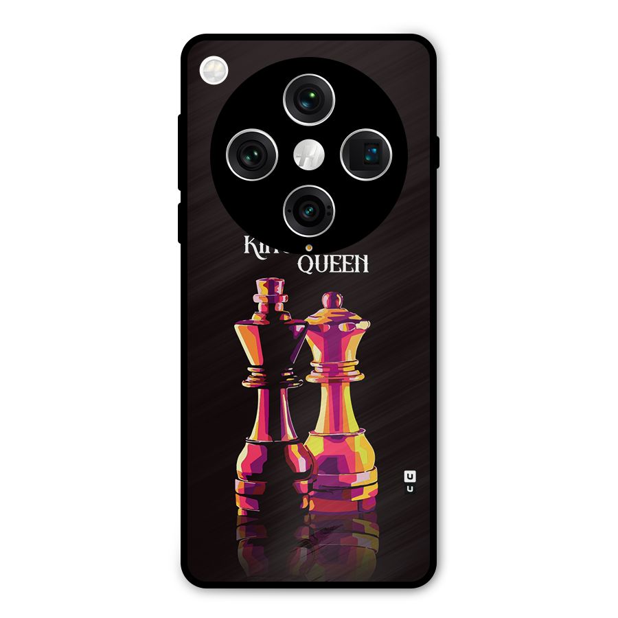 King Queen Metal Back Case for Oppo Find X8 Pro
