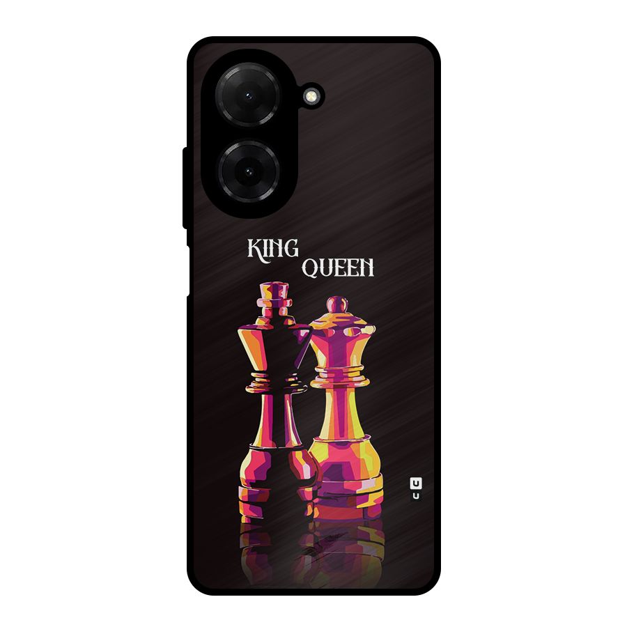 King Queen Metal Back Case for Redmi A5 4G