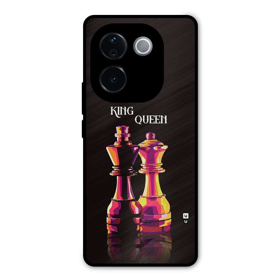 King Queen Metal Back Case for Vivo T3 Pro
