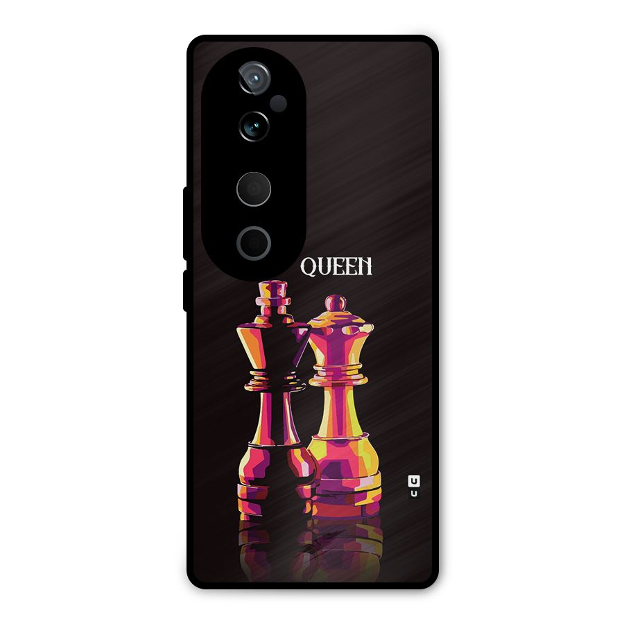King Queen Metal Back Case for Vivo T3 Ultra