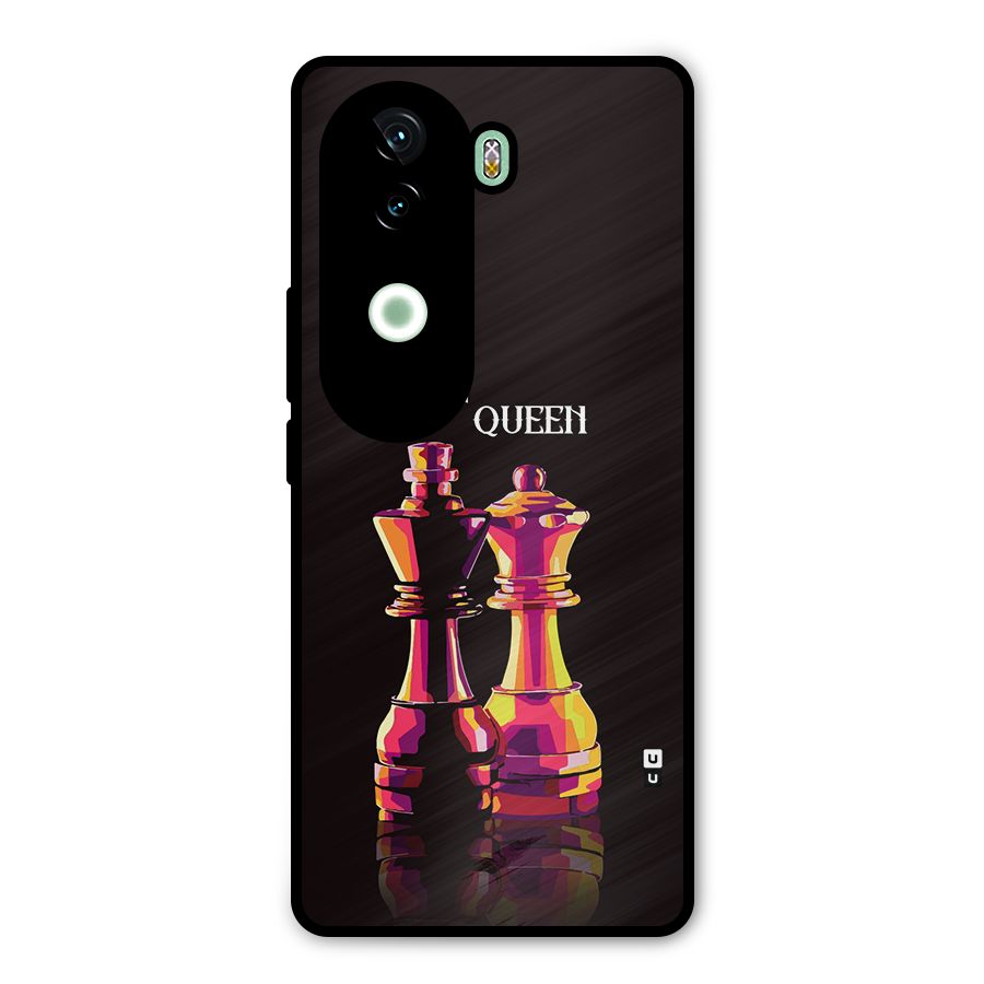 King Queen Metal Back Case for Vivo V40e