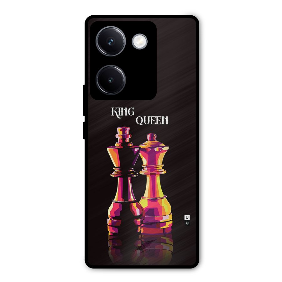 King Queen Metal Back Case for Vivo Y300 Plus