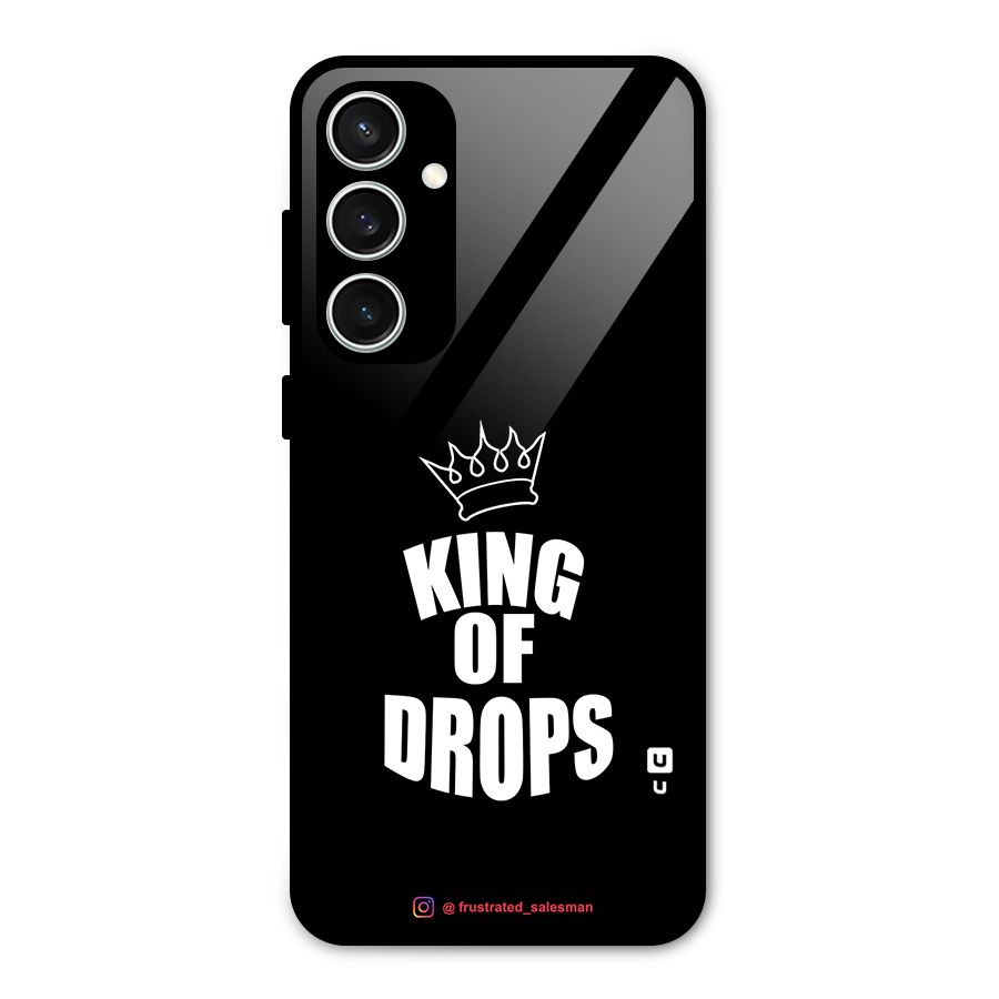 King of Drops Black Glass Back Case for Galaxy S23 FE