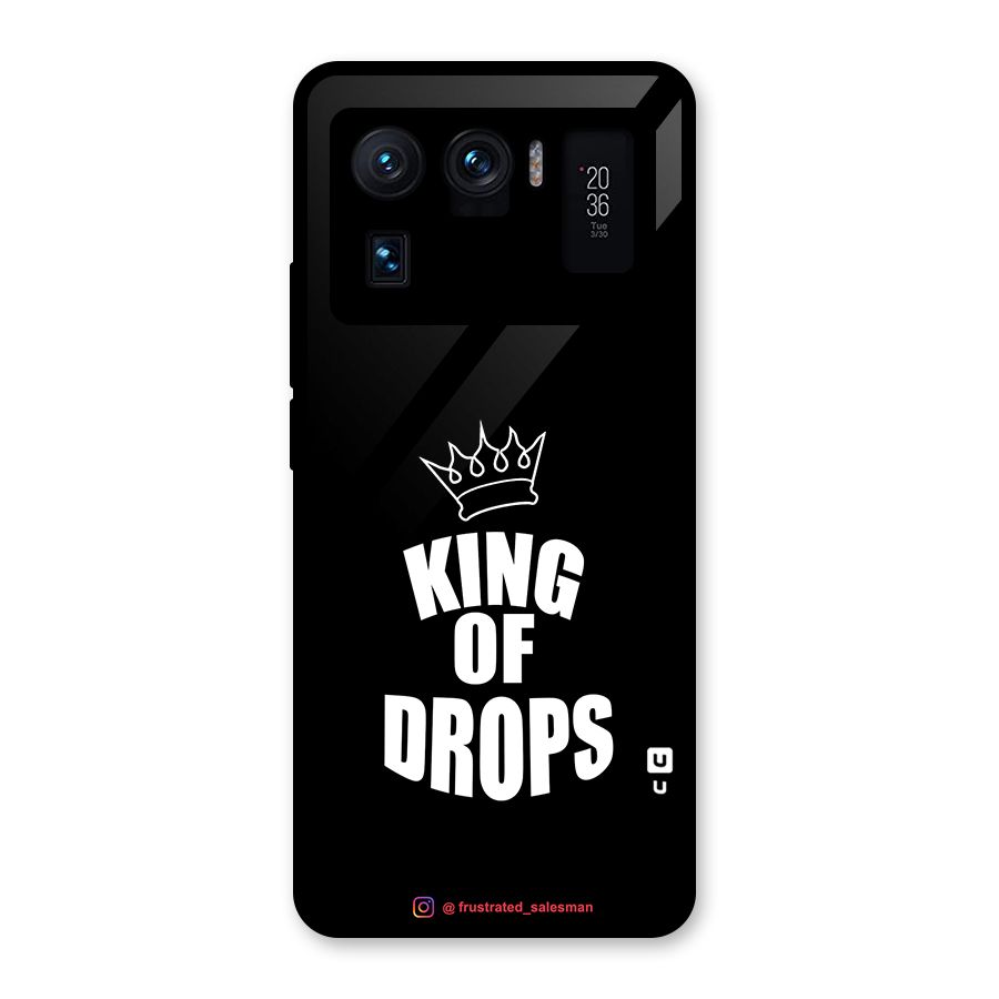 King of Drops Black Glass Back Case for Mi 11 Ultra