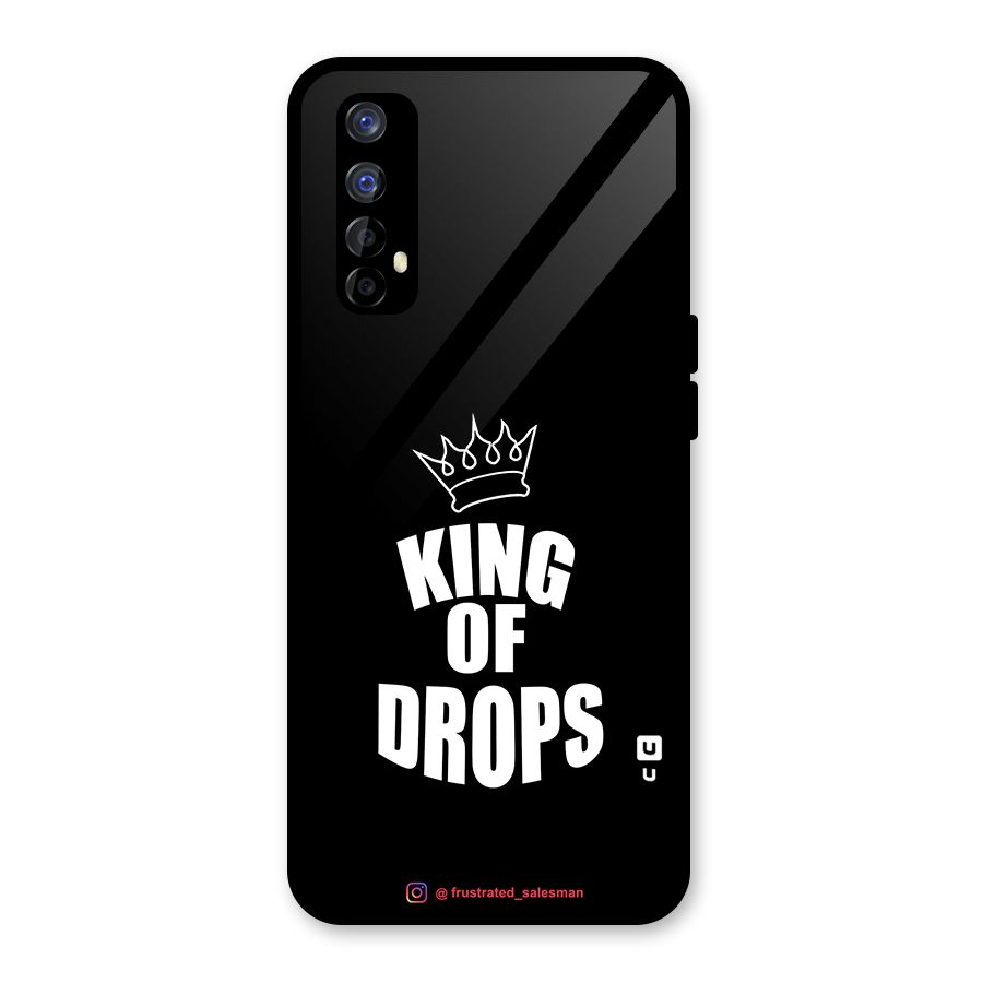 King of Drops Black Glass Back Case for Realme Narzo 20 Pro