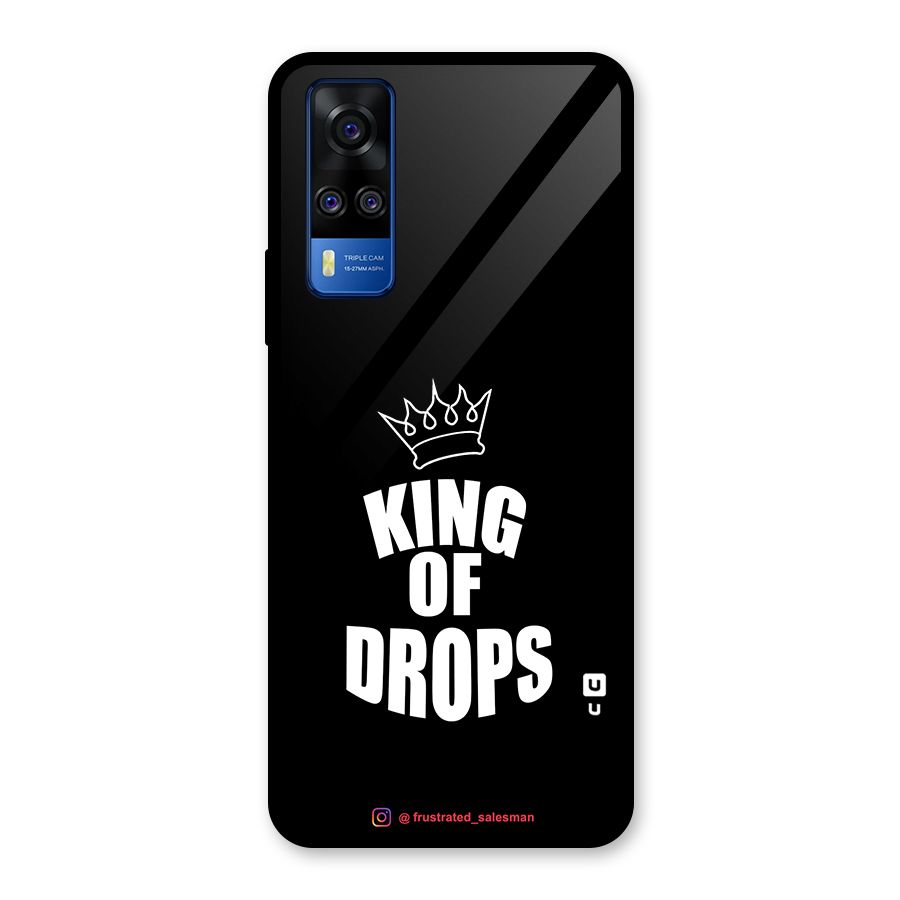 King of Drops Black Glass Back Case for Vivo Y31