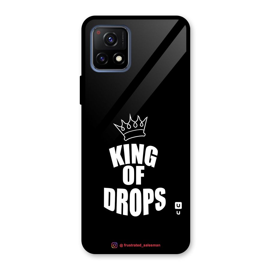 King of Drops Black Glass Back Case for Vivo Y72 5G